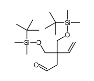 3,3-bis[[tert-butyl(dimethyl)silyl]oxymethyl]pent-4-enal Structure