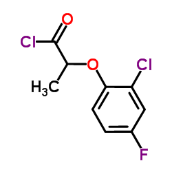 2-(2-Chloro-4-fluorophenoxy)propanoyl chloride Structure