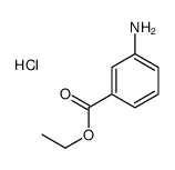 3-氨基苯甲酸乙酯二盐酸盐结构式