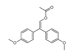 1-acetoxy-2,2-bis(4-methoxyphenyl)ethene结构式