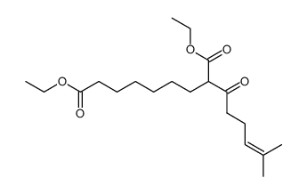 diethyl 2-(5-methylhex-4-enoyl)nonanedioate结构式