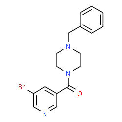 1-benzyl-4-[(5-bromo-3-pyridinyl)carbonyl]piperazine picture