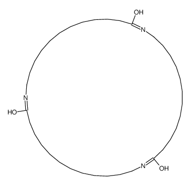 1,14,27-triazacyclononatriacontane-2,15,28-trione Structure