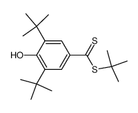 t-butyl 3,5-di-t-butyl-4-hydroxydithiobenzoate结构式
