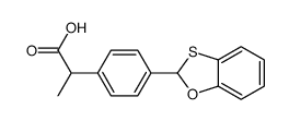 4-(1,3-Benzoxathiol-2-yl)-α-methylbenzeneacetic acid Structure