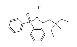 diethyl-(2-diphenylphosphinoyloxy-ethyl)-methyl-ammonium, iodide结构式