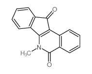 6-Methyl-5H-indeno(1,2-c)isoquinoline-5,11(6H)-dione结构式