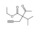 ethyl 2-acetyl-2-propan-2-ylpent-4-ynoate Structure