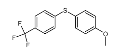 1-[(4-methoxyphenyl)thio]-4-(trifluoromethyl)benzene结构式