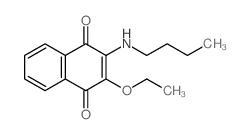 1,4-Naphthalenedione,2-(butylamino)-3-ethoxy-结构式