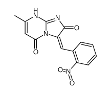 7-methyl-3-(2-nitro-benzylidene)-1H-imidazo[1,2-a]pyrimidine-2,5-dione结构式