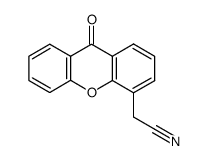 2-(9-oxo-9H-xanthen-4-yl)acetonitrile结构式