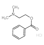 1-Benzoyloxy-2-dimethylamino-aethan,Hydrochlorid结构式