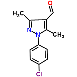 1-(4-Chlorophenyl)-3,5-dimethyl-1H-pyrazole-4-carbaldehyde Structure