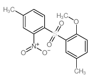 1-methoxy-4-methyl-2-(4-methyl-2-nitro-phenyl)sulfonyl-benzene Structure