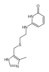 2-[(2-{[(4-methyl-5-imidazolyl)methyl]thio}ethyl)amino]-1H-pyrid-6-one结构式