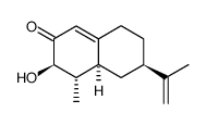 (3R)-4,4aβ,5,6,7,8-Hexahydro-3-hydroxy-4β-methyl-6α-isopropenylnaphthalen-2(3H)-one Structure