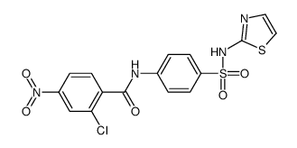 2-chloro-4-nitro-N-[4-(1,3-thiazol-2-ylsulfamoyl)phenyl]benzamide Structure