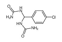 1,1'-(4-chlorophenylmethylene)diurea Structure