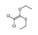 1,1-dichloro-2-ethoxy-2-ethylsulfanylethene结构式