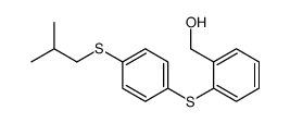 [2-[4-(2-methylpropylsulfanyl)phenyl]sulfanylphenyl]methanol结构式