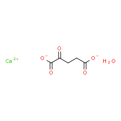 alpha-Ketoglutarate calcium 1-hydrate结构式