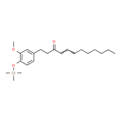 1-[3-Methoxy-4-[(trimethylsilyl)oxy]phenyl]-4-dodecen-3-one structure