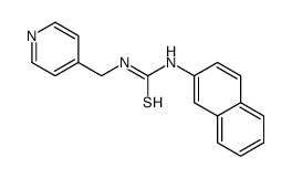 1-naphthalen-2-yl-3-(pyridin-4-ylmethyl)thiourea Structure