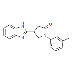 4-(1H-BENZIMIDAZOL-2-YL)-1-(3-METHYLPHENYL)PYRROLIDI Structure