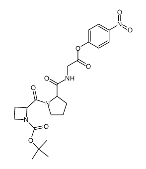 tert-Butyloxycarbonyl-azetidinylprolylglycin-p-nitrophenylester Structure