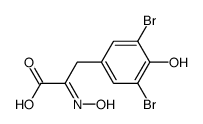 3-(3,5-dibromo-4-hydroxyphenyl)-2-(hydroxyimino)propionic acid Structure