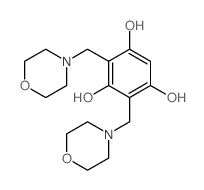 1,3,5-Benzenetriol,2,4-bis(4-morpholinylmethyl)- structure