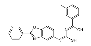 Benzamide, 3-methyl-N-[[[2-(3-pyridinyl)-5-benzoxazolyl]amino]thioxomethyl]- (9CI)结构式