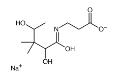 sodium,3-[(2,4-dihydroxy-3,3-dimethylpentanoyl)amino]propanoate Structure