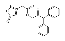 3-[2-oxo-2-(2-oxo-3,3-diphenylpropoxy)ethyl]oxadiazol-3-ium-5-olate Structure