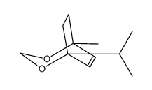 1-methyl-5-propan-2-yl-2,4-dioxabicyclo[3.2.2]non-6-ene结构式