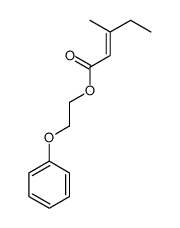 2-phenoxyethyl 3-methylpent-2-enoate结构式