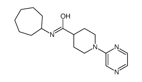 4-Piperidinecarboxamide,N-cycloheptyl-1-pyrazinyl-(9CI) picture