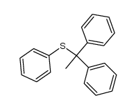 phenyl-(1,1-diphenylethyl)sulfane结构式