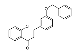 1-(2-chlorophenyl)-3-(3-phenylmethoxyphenyl)prop-2-en-1-one结构式