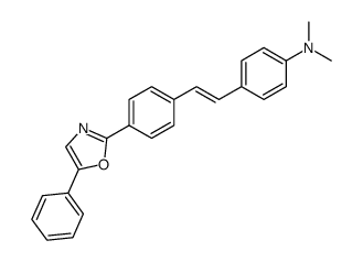 N,N-dimethyl-4-[4-(5-phenyl-oxazol-2-yl)-styryl]-aniline结构式