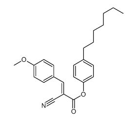 (4-heptylphenyl) 2-cyano-3-(4-methoxyphenyl)prop-2-enoate结构式