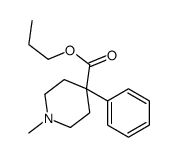 propyl 1-methyl-4-phenylpiperidine-4-carboxylate结构式