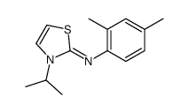 N-(2,4-dimethylphenyl)-3-propan-2-yl-1,3-thiazol-2-imine Structure
