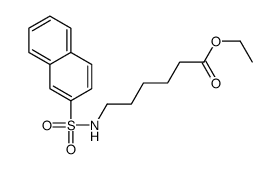 ethyl 6-(naphthalen-2-ylsulfonylamino)hexanoate结构式