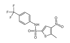 5-methyl-4-nitro-N-[4-(trifluoromethyl)phenyl]thiophene-2-sulfonamide Structure