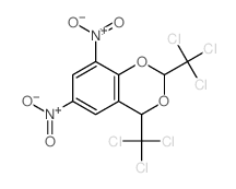2,4-dinitro-7,9-bis(trichloromethyl)-8,10-dioxabicyclo[4.4.0]deca-2,4,11-triene Structure