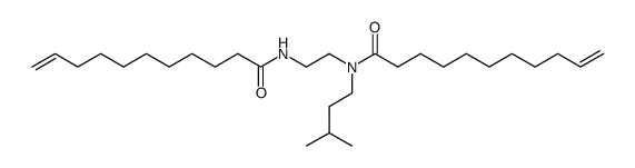 Undec-10-enoic acid (3-methyl-butyl)-(2-undec-10-enoylamino-ethyl)-amide结构式