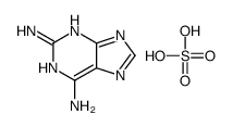 7H-purine-2,6-diamine,sulfuric acid结构式