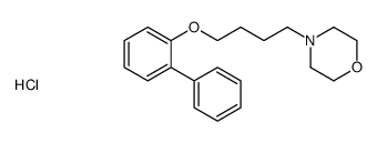 4-[4-(2-phenylphenoxy)butyl]morpholine,hydrochloride Structure